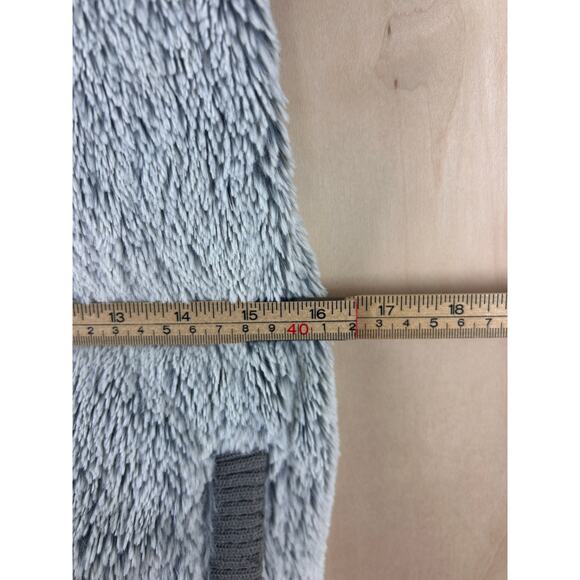 Patagonia Gray Hooded Fleece Vest Full Zip Soft Pile Women’s Medium - Picture 2 of 7